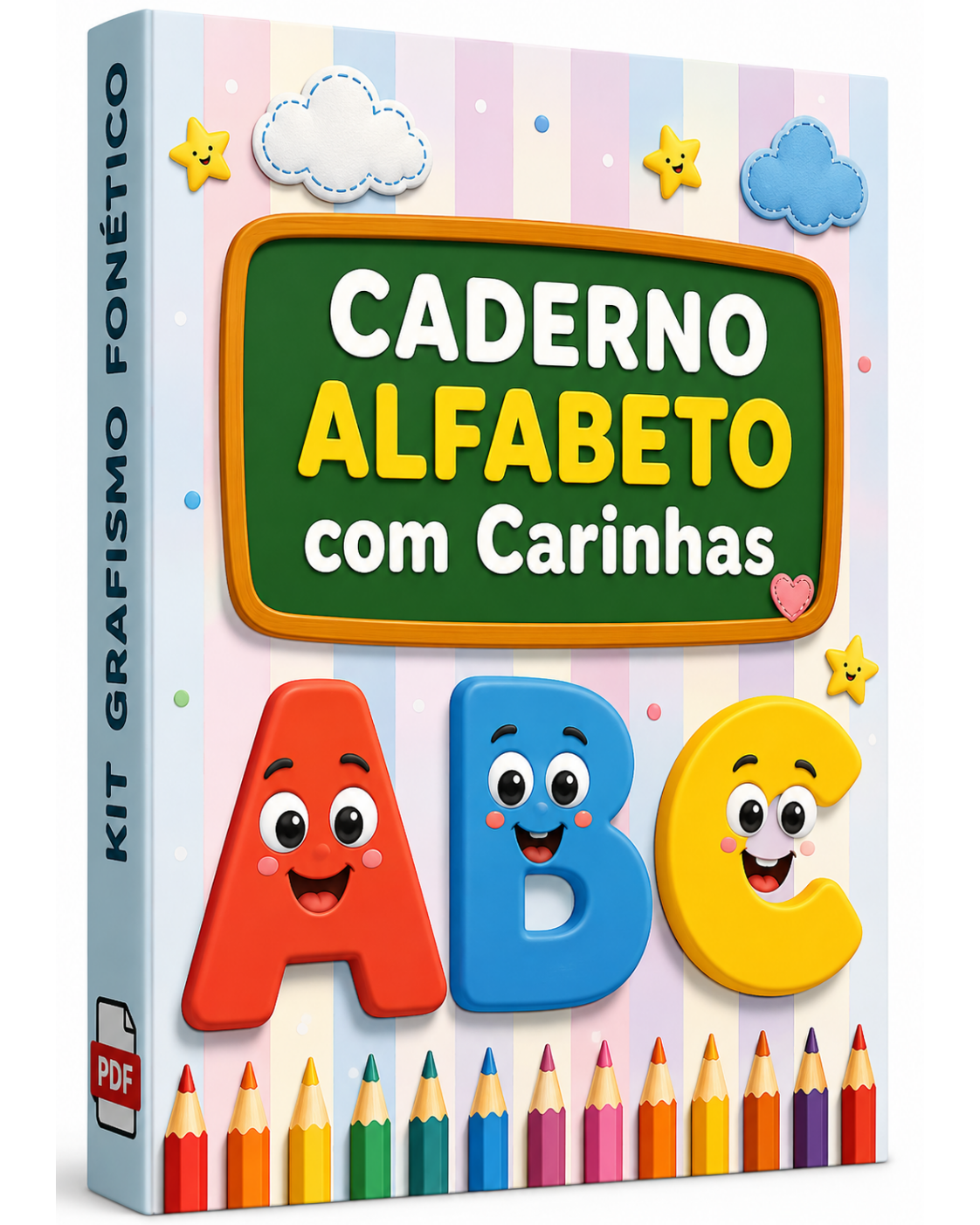 Caderno Alfabeto com Carinhas