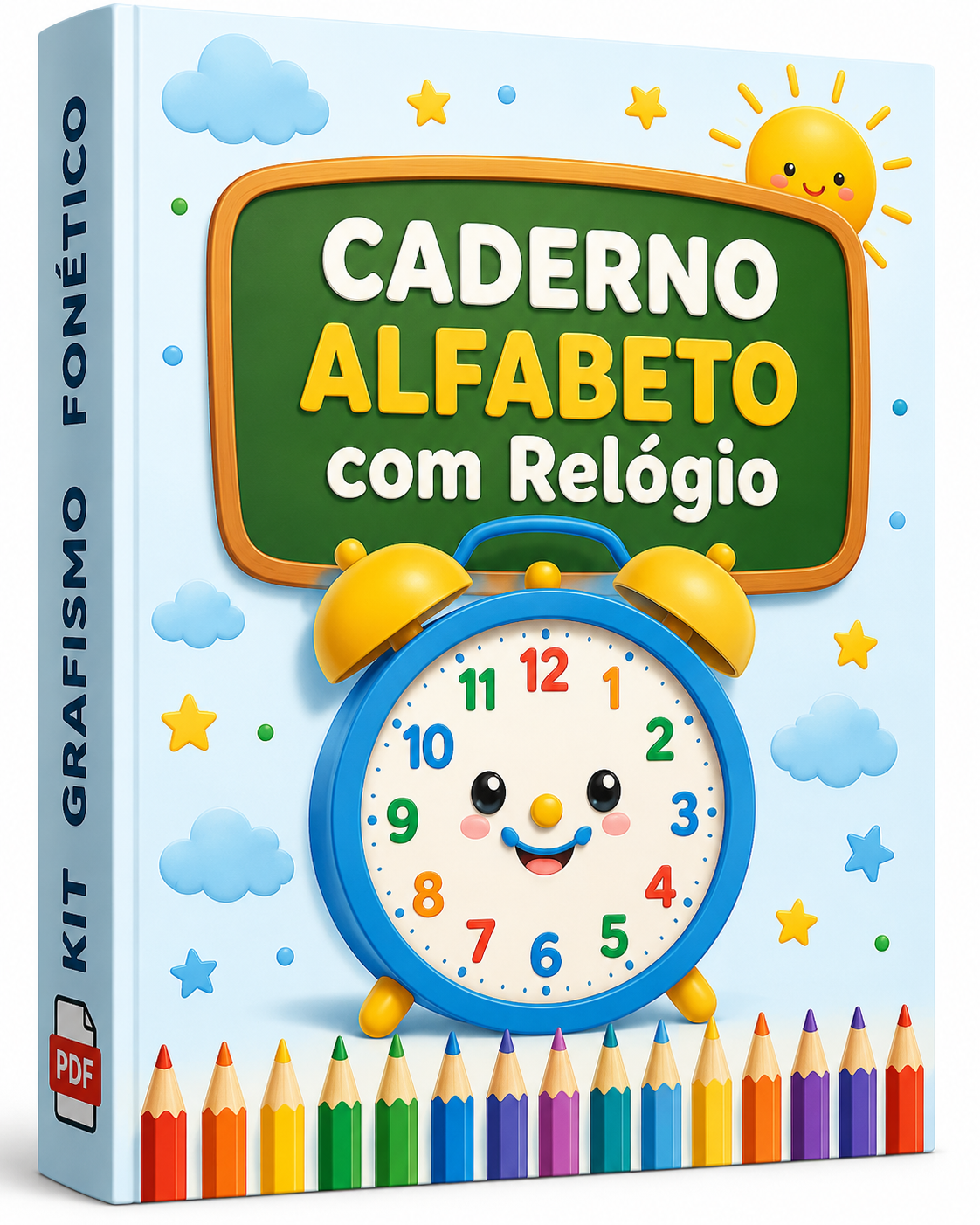 Caderno Alfabeto com Relógio