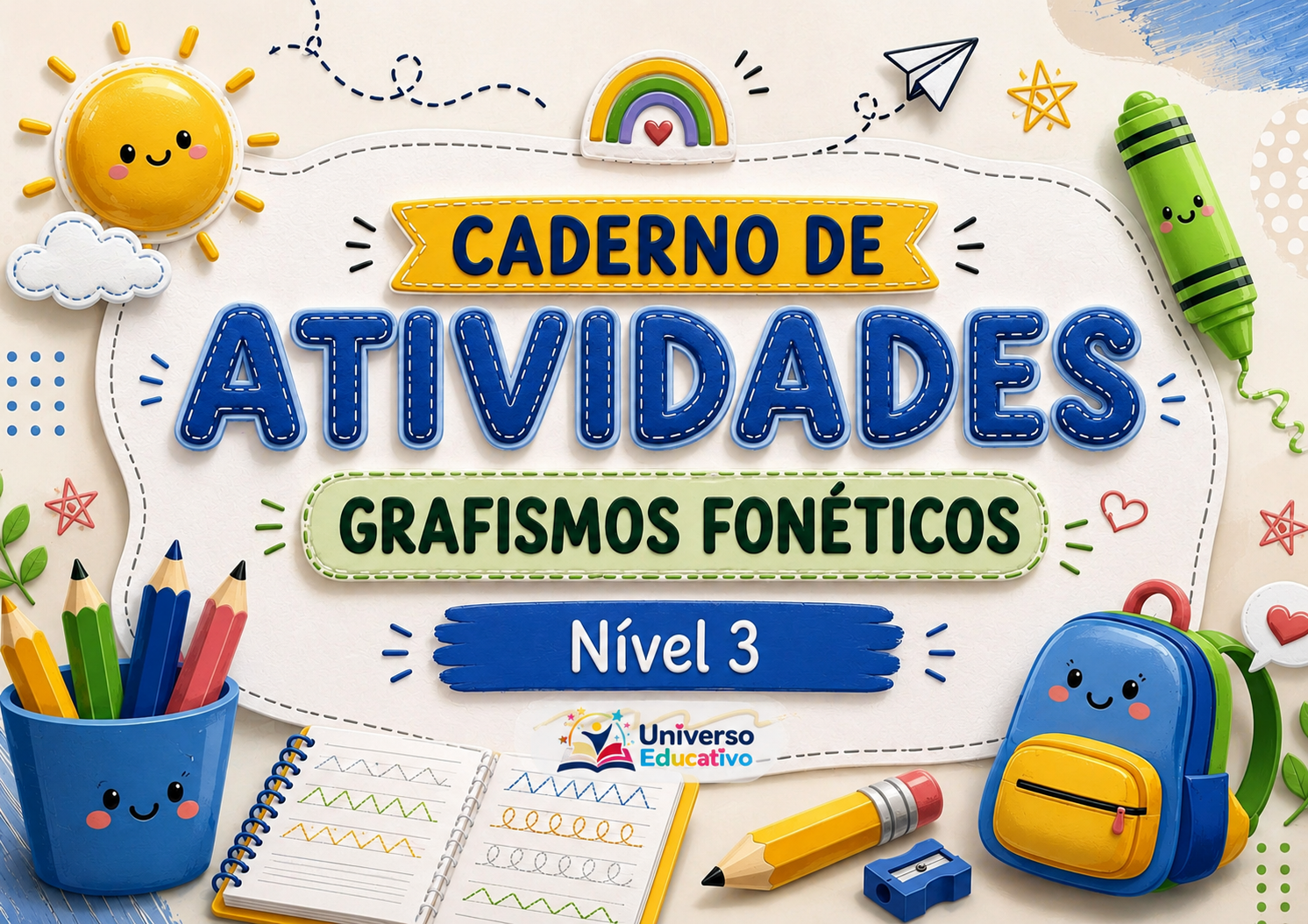 Capa do nível 3 do Kit Grafismo Fonético