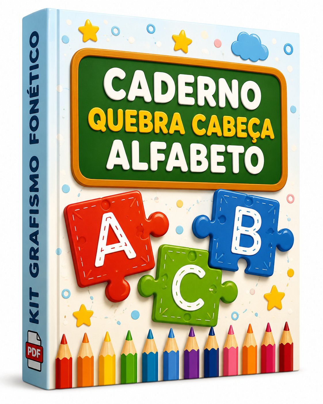 Caderno Quebra Cabeça Alfabeto